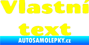 Samolepka Vlastní text - Chango žlutá citron