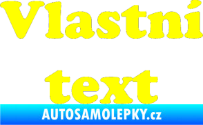Samolepka Vlastní text - Cooper Black žlutá citron