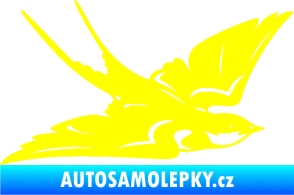 Samolepka Vlaštovka 002 pravá žlutá citron
