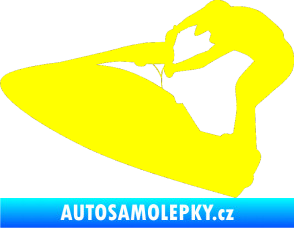 Samolepka Vodní skútr 002 levá žlutá citron