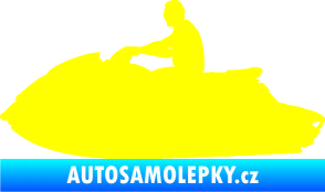 Samolepka Vodní skútr 003 levá žlutá citron