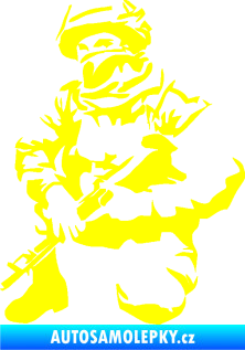 Samolepka Voják 008 levá žlutá citron