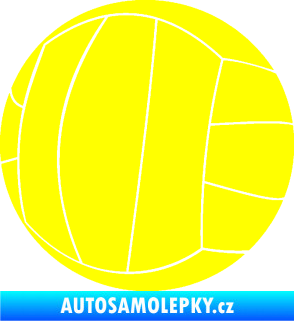 Samolepka Volejbalový míč 003 žlutá citron