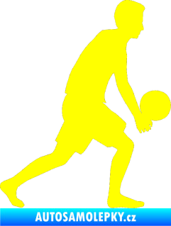 Samolepka Voleybal 014 pravá žlutá citron