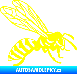 Samolepka Vosa 006 pravá žlutá citron