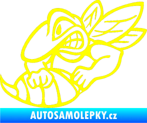 Samolepka Vosa levá žlutá citron