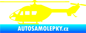 Samolepka Vrtulník 001 levá helikoptéra žlutá citron