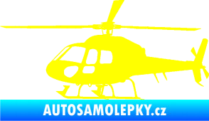 Samolepka Vrtulník 007 levá helikoptéra žlutá citron