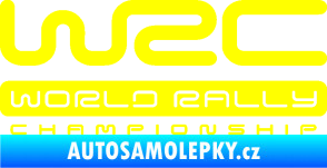 Samolepka WRC -  World Rally Championship žlutá citron