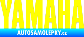 Samolepka Yamaha napis žlutá citron