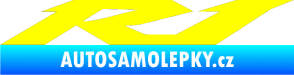Samolepka Yamaha R1 žlutá citron
