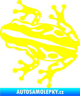 Samolepka Žába 002 levá žlutá citron