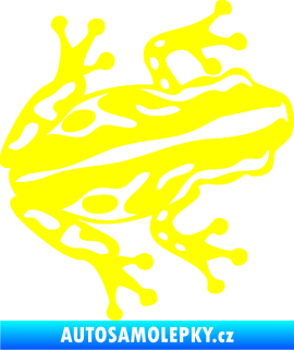 Samolepka Žába 002 pravá žlutá citron