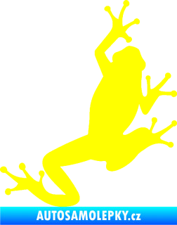 Samolepka Žába 004 pravá žlutá citron