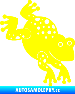 Samolepka Žába 009 pravá žlutá citron