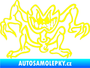 Samolepka Žabák levá žlutá citron