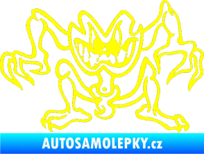 Samolepka Žabák pravá žlutá citron