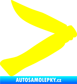 Samolepka Zavírací nůž 001 levá žlutá citron