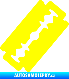 Samolepka Žiletka levá žlutá citron