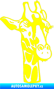 Samolepka Žirafa 001 pravá žlutá citron