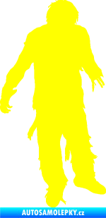Samolepka Zombie 001 pravá žlutá citron