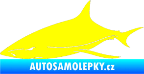 Samolepka Žralok 008 levá žlutá citron