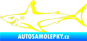 Samolepka Žralok 009 levá žlutá citron