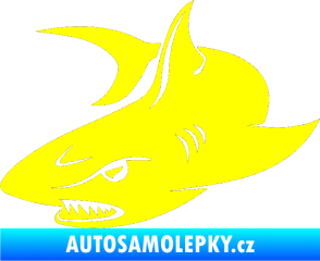 Samolepka Žralok 012 levá žlutá citron