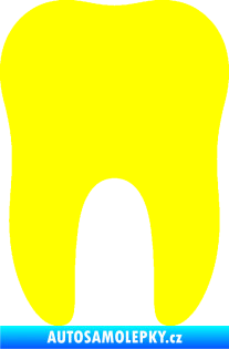 Samolepka Zub 001 stolička žlutá citron