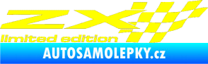 Samolepka ZX limited edition pravá žlutá citron