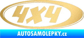 Samolepka 4x4 varianta 010 zlatá metalíza