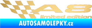 Samolepka A8 limited edition levá zlatá metalíza