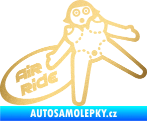 Samolepka Air ride jízda zlatá metalíza