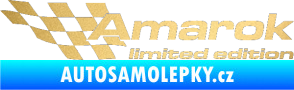Samolepka Amarok limited edition levá zlatá metalíza