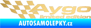 Samolepka Aygo limited edition levá zlatá metalíza