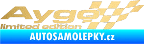 Samolepka Aygo limited edition pravá zlatá metalíza