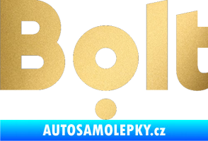 Samolepka Bolt - taxi zlatá metalíza
