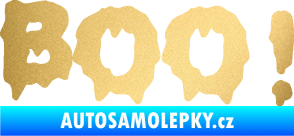 Samolepka Boo! zlatá metalíza
