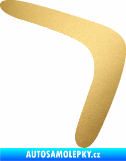 Samolepka Bumerang 001 pravá zlatá metalíza
