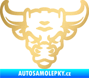 Samolepka Býk 012 zlatá metalíza