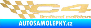 Samolepka C4 limited edition levá zlatá metalíza