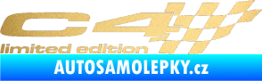 Samolepka C4 limited edition pravá zlatá metalíza