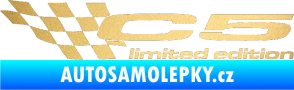 Samolepka C5 limited edition levá zlatá metalíza