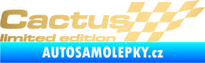 Samolepka Cactus limited edition pravá zlatá metalíza