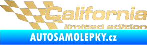 Samolepka California limited edition levá zlatá metalíza
