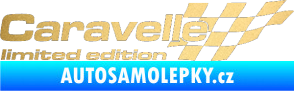 Samolepka Caravelle limited edition pravá zlatá metalíza