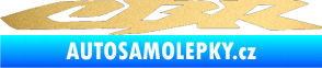 Samolepka CBR 001 zlatá metalíza