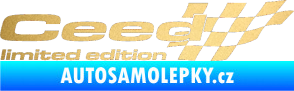 Samolepka Ceed limited edition pravá zlatá metalíza