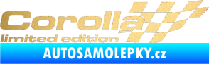 Samolepka Corolla limited edition pravá zlatá metalíza