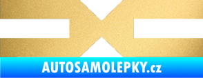 Samolepka Dacia 004 zlatá metalíza